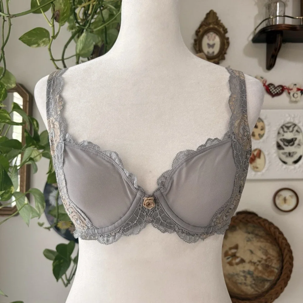 Vtg Y2K Victorias Secret/Ralph‎ Lauren BUNDLE Bras Size 34B/C Dainty Floral